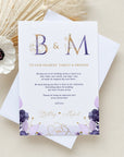 VIOLETTA Printable Wedding Thank You Card