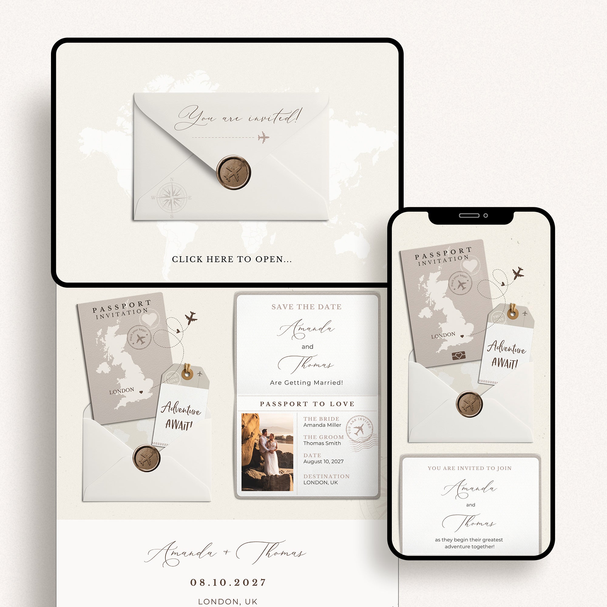 SOFIA Digital Save the Date Passport Style