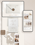 SOFIA Destination Wedding Website Canva Template with RSVP