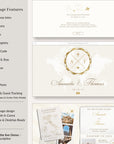 SOFIA Destination Wedding Website Template for Canva with RSVP