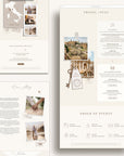 SOFIA Destination Wedding Website Canva Template with RSVP