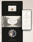 Old Money Wedding Website Template for Canva with RSVP