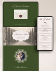 Old Money Wedding Website Template for Canva with RSVP