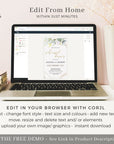 FLORA Greenery Rehearsal Dinner Digital Invitation