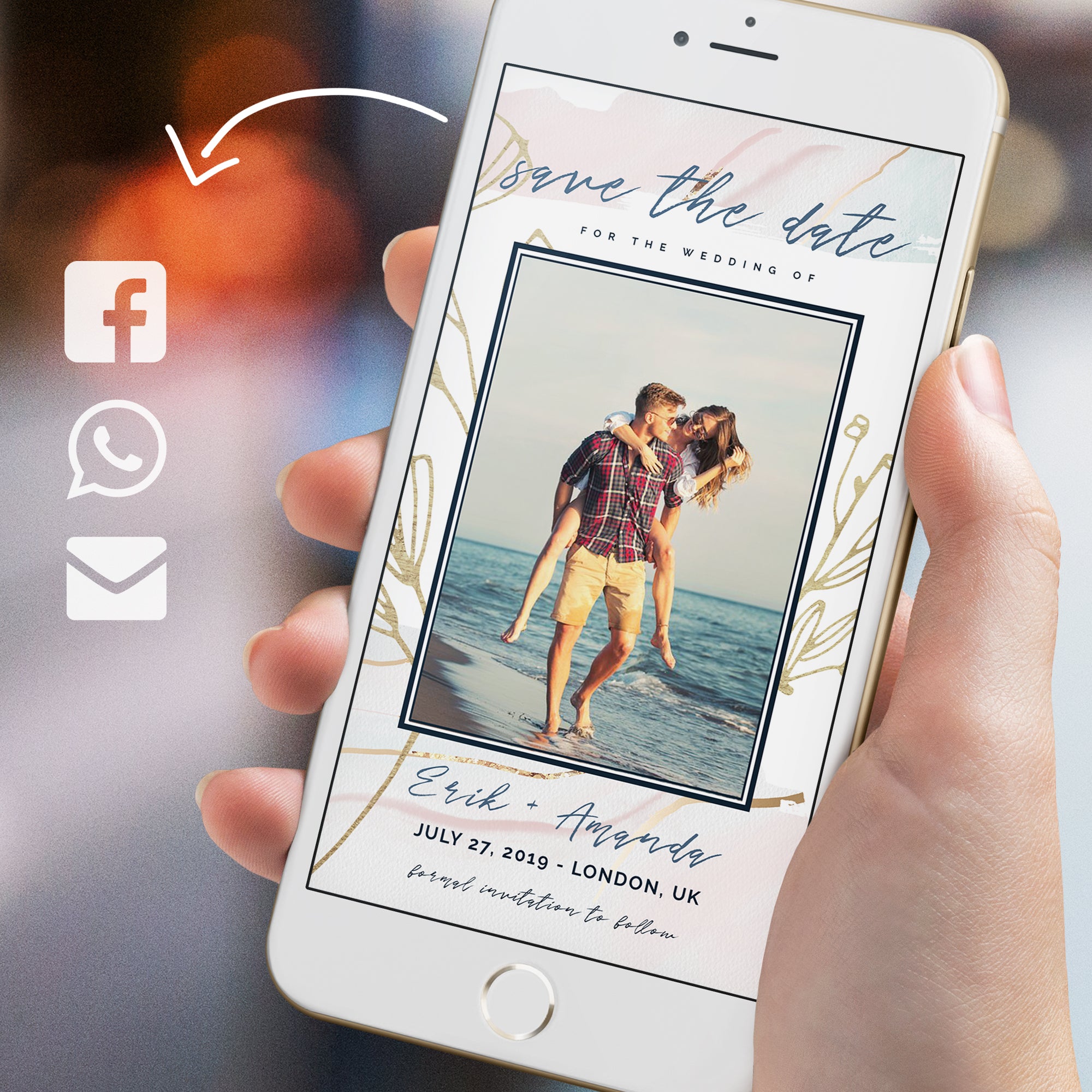 Photo Save the Date Digital Invitations