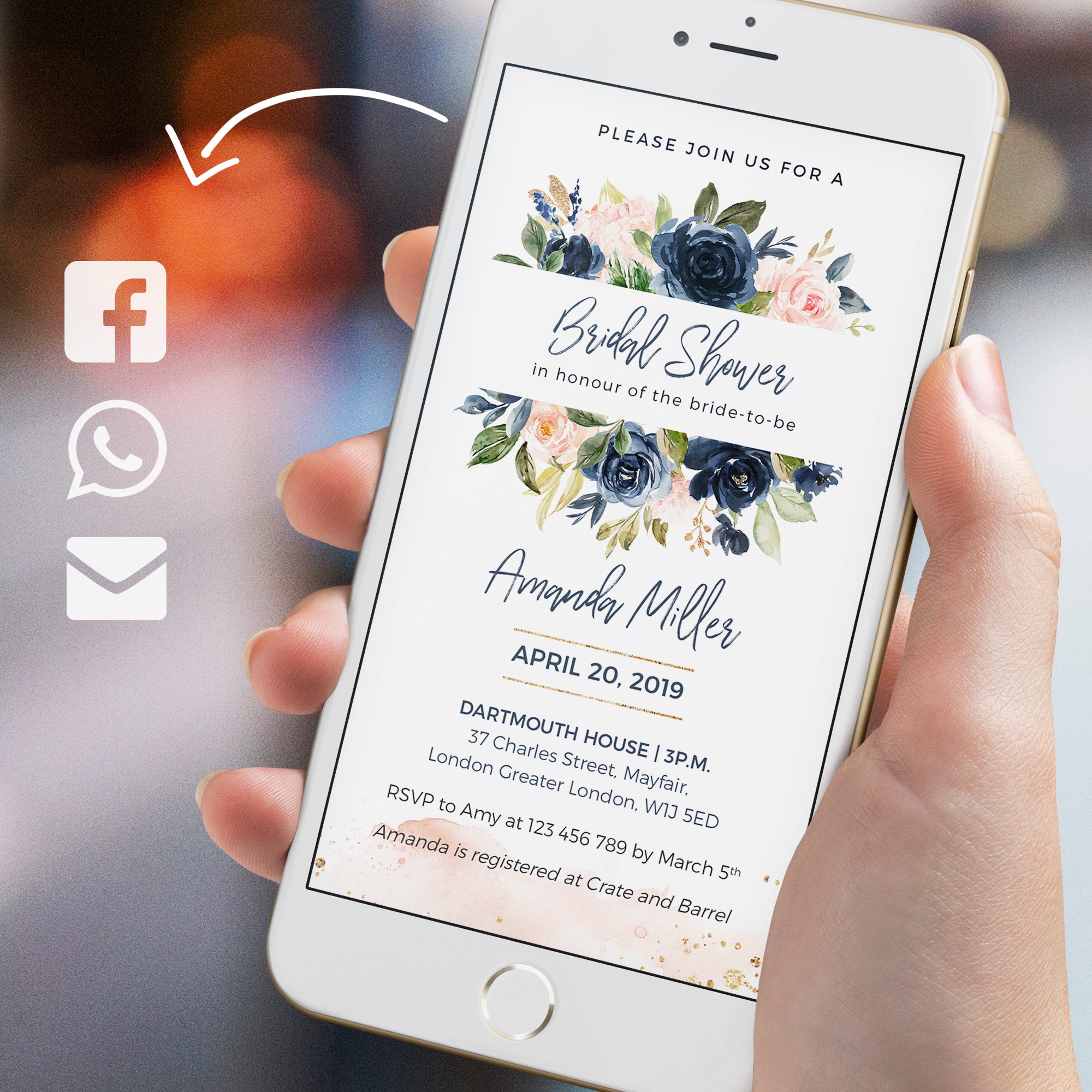 Antea | Bridal Shower Electronic Invitation