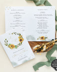 Marisol | Sunflowers Wedding Program Template