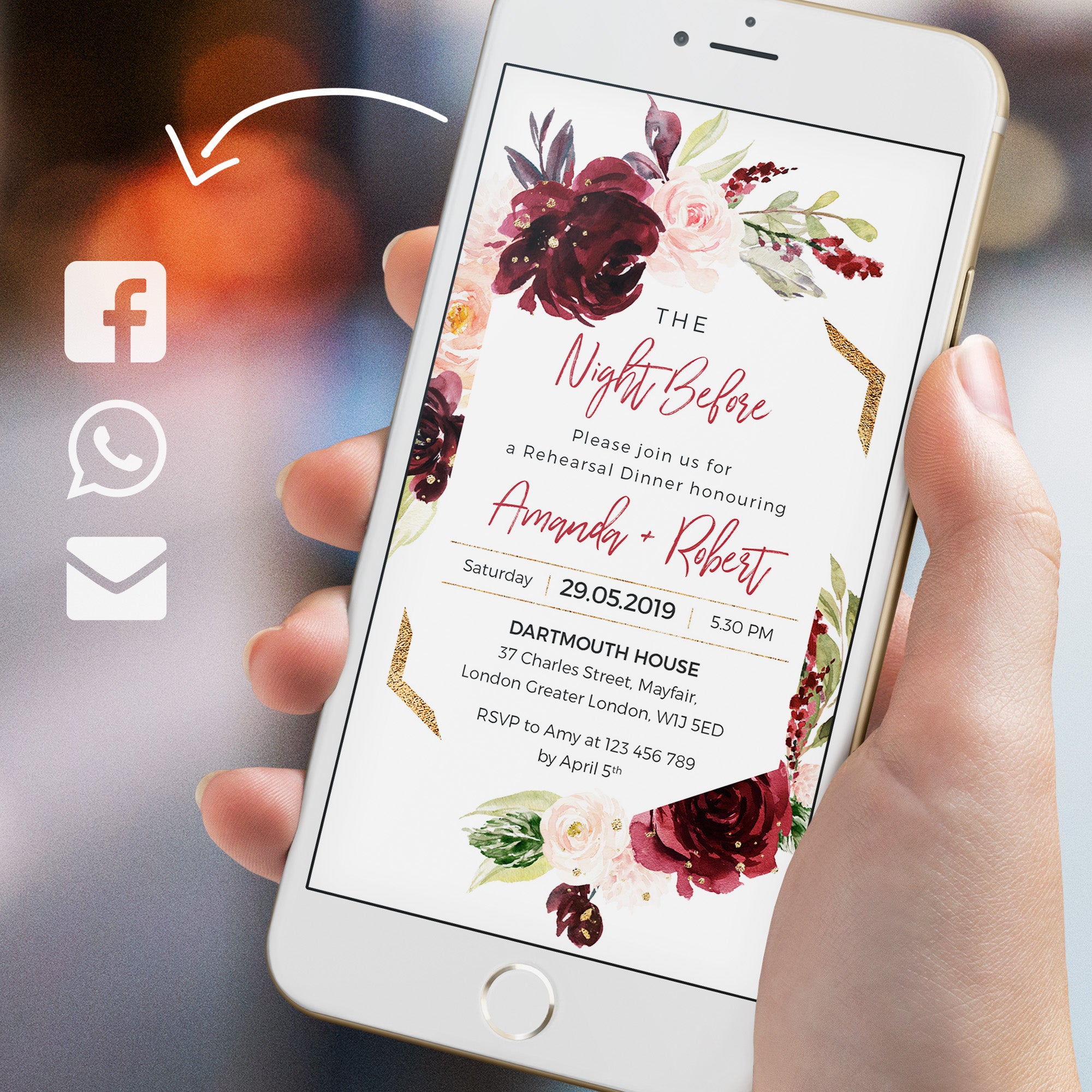 Rossella | Rehearsal Dinner Electronic Invitation