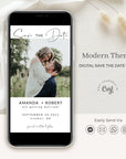 Giulia | Geometric Modern Electronic Save the Date