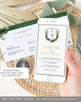PALMA Tropical Wedding Digital Invites with Rsvp