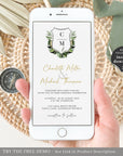 PALMA Tropical Wedding Digital Invites with Rsvp