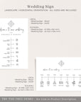 Giulia | Wedding Day Timeline Sign Template