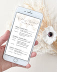 Sofia | Destination Wedding Weekend Itinerary Template Evite