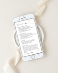 Sofia | Destination Wedding Weekend Itinerary Template Evite