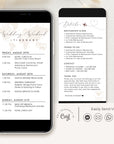 Sofia | Destination Wedding Weekend Itinerary Template Evite