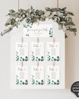 Luisa | Eucalyptus Wedding Seating Cards Template