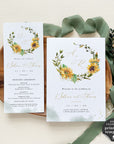 Marisol | Sunflowers Wedding Program Template
