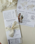 Passport Wedding Invitation with Boarding Pass Rsvp
