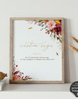 Ambra | Wedding Reception Sign Template