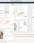 Sofia | Printable Passport Wedding Invitation with Boarding Pass Rsvp