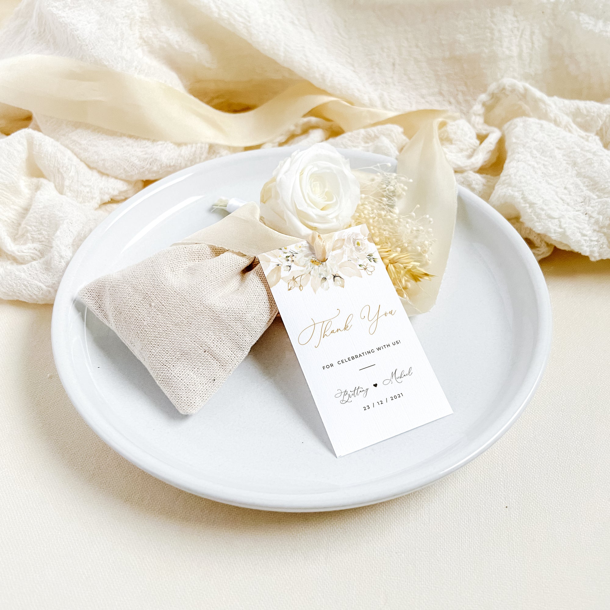Dora | Thank You Tags Wedding Template