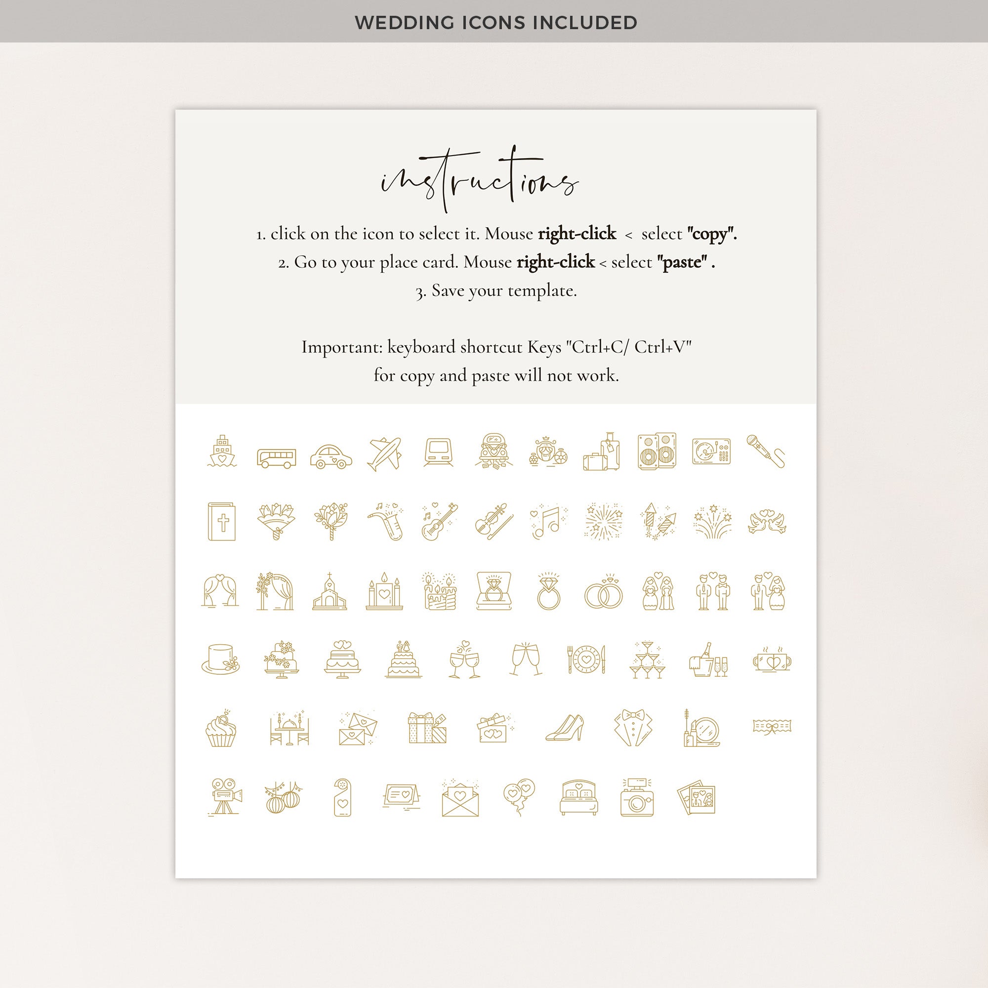 Ambra | Fall Wedding Order of Events Template