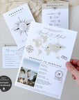 Sofia | Printable Passport Wedding Invitation with Boarding Pass Rsvp