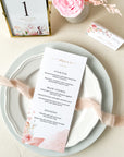 Fiorella | Printable Wedding Menu Card