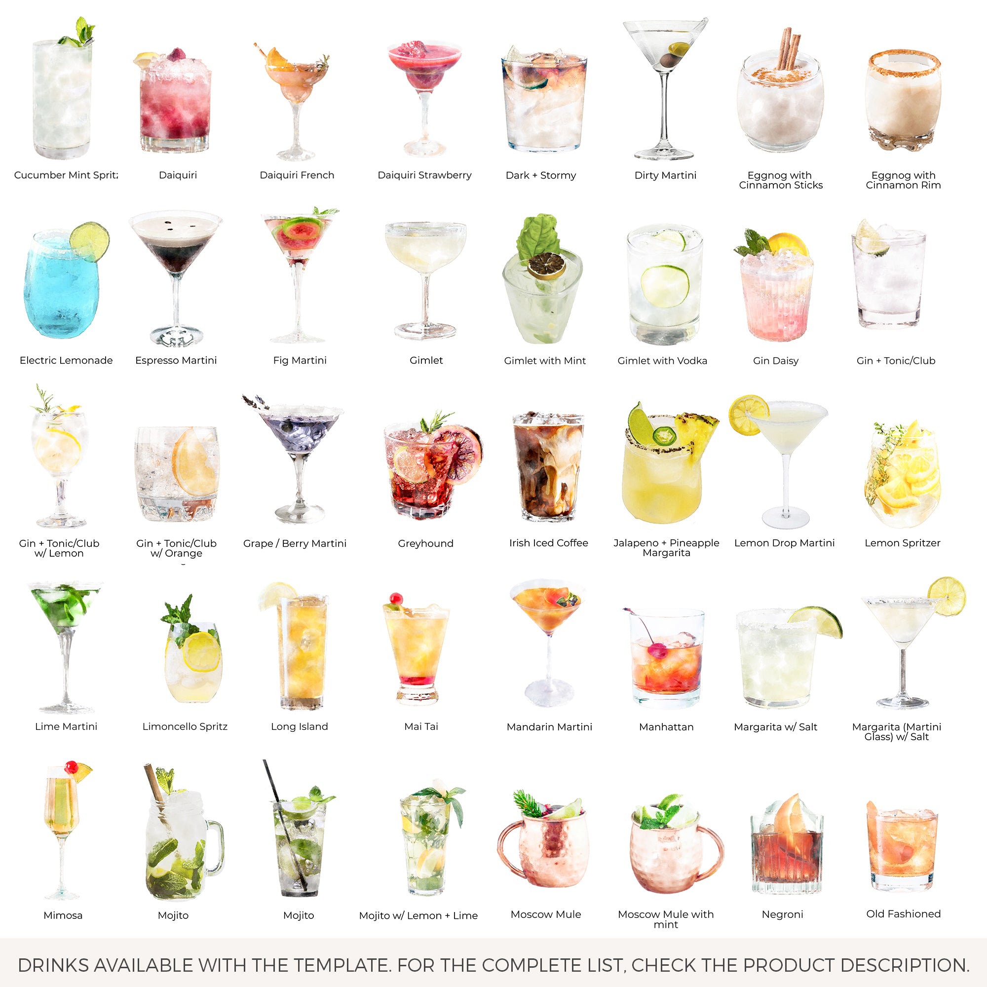 Sofia | Signature Drink Sign Template