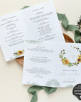 Marisol | Sunflowers Wedding Program Template