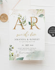 Flora | Rustic Save the Date Card Template