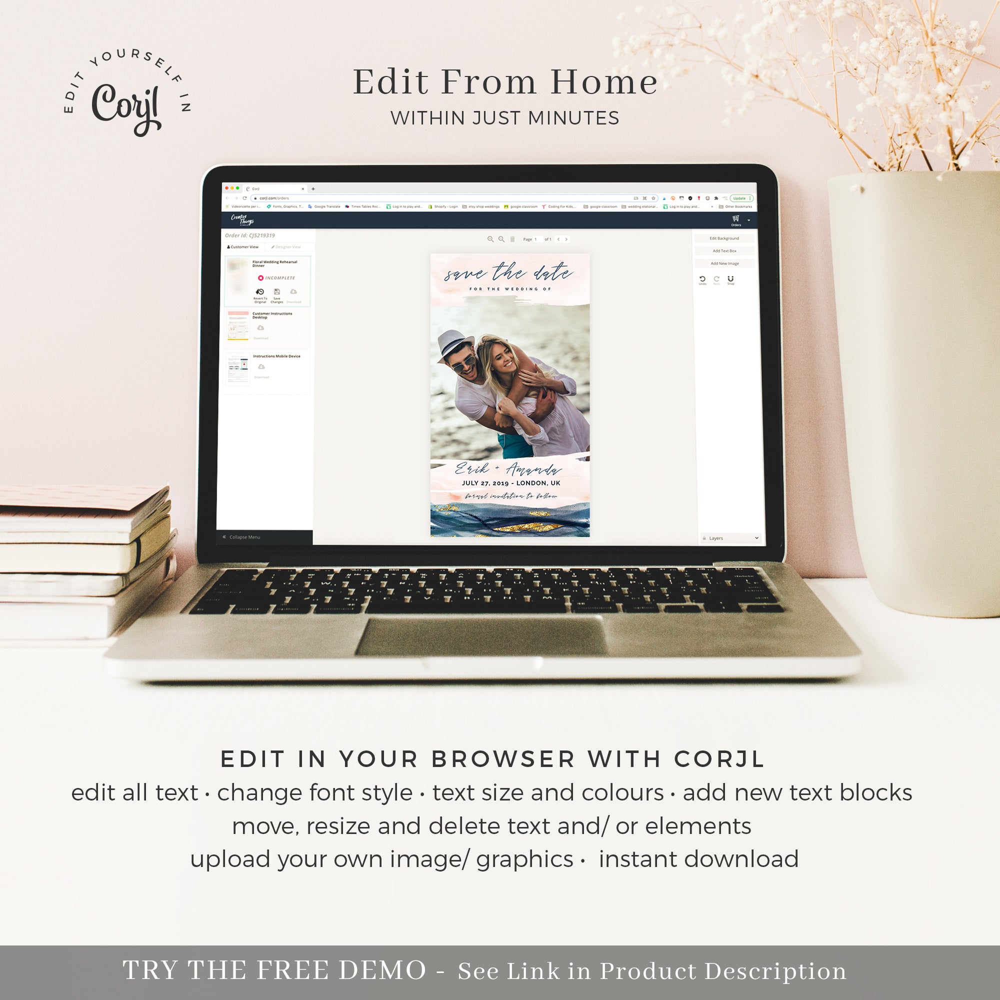 Photo Save the Date Digital Invitations