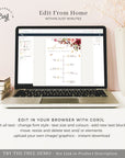 Ambra | Fall Wedding Order of Events Template