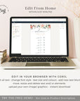 Natalia | Christmas Wedding Day Timeline Template