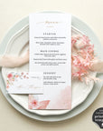 Fiorella | Printable Wedding Menu Card