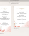 Fiorella | Printable Wedding Menu Card