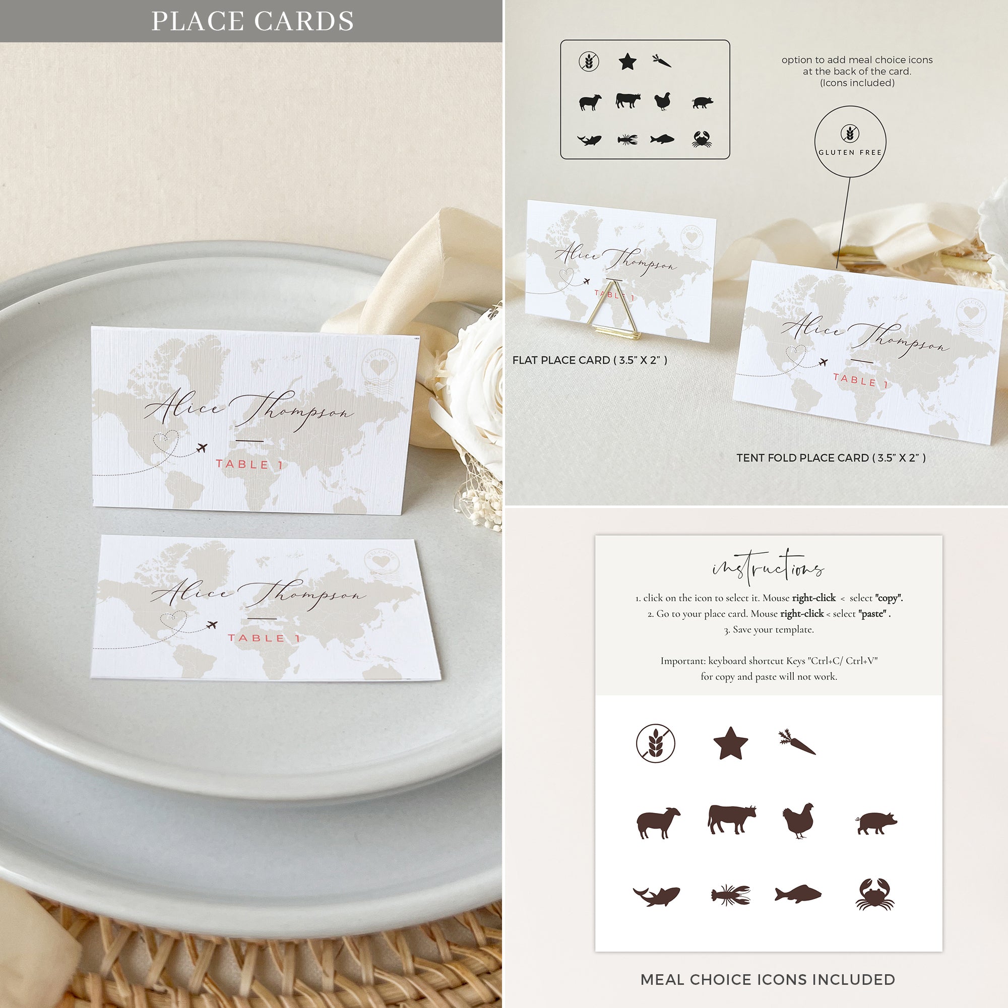 Sofia | Destination Wedding Mini Bundle Stationery Templates