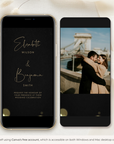 ANITA Wedding Invitation Video Template - Black & Gold