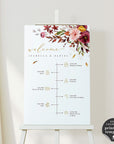 Ambra | Fall Wedding Order of Events Template
