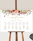 Ambra | Fall Wedding Order of Events Template
