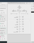Giulia | Wedding Day Timeline Sign Template