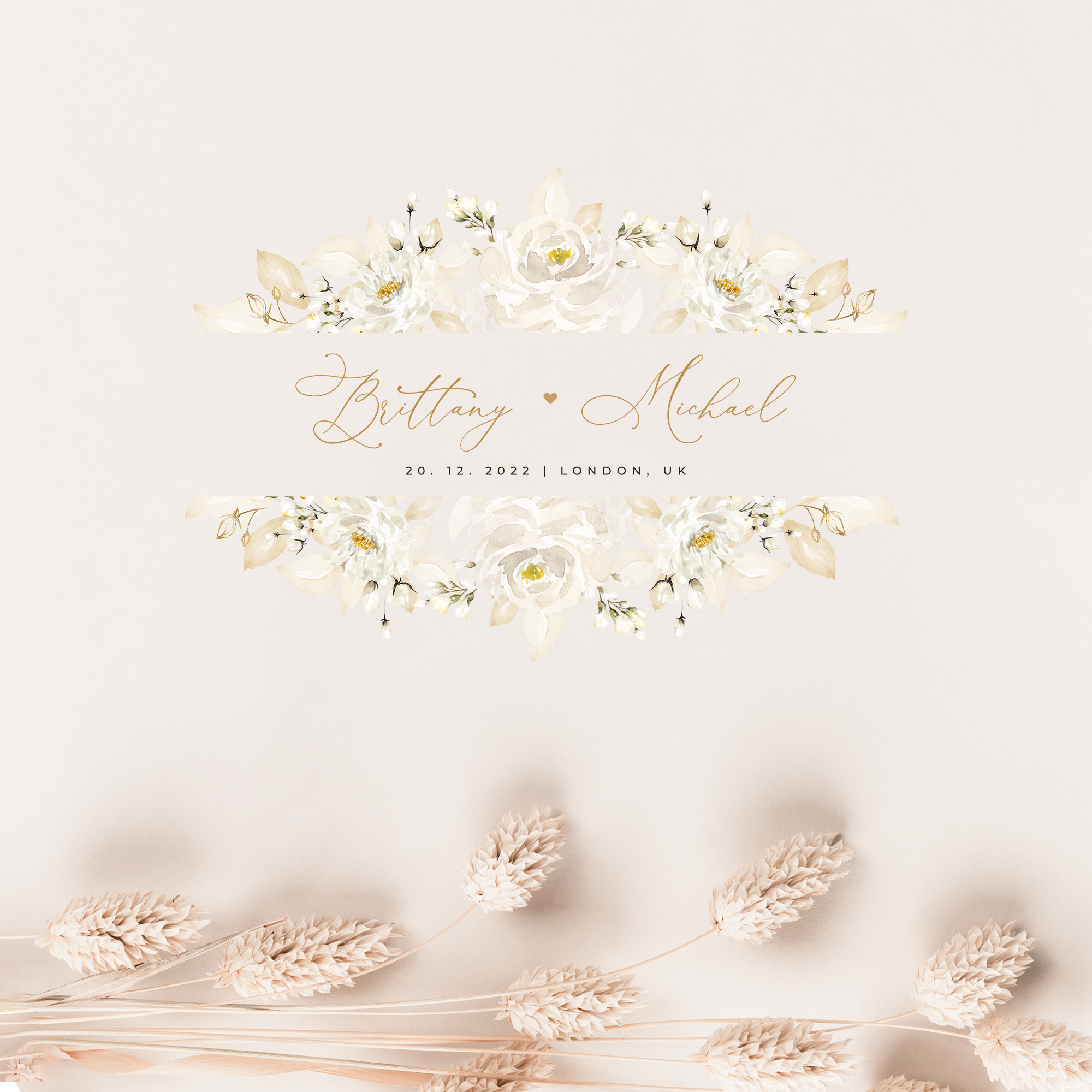 Dora | Wedding Monogram Logo Template