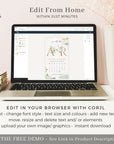 Flora | Greenery Calendar Save the Date Evite