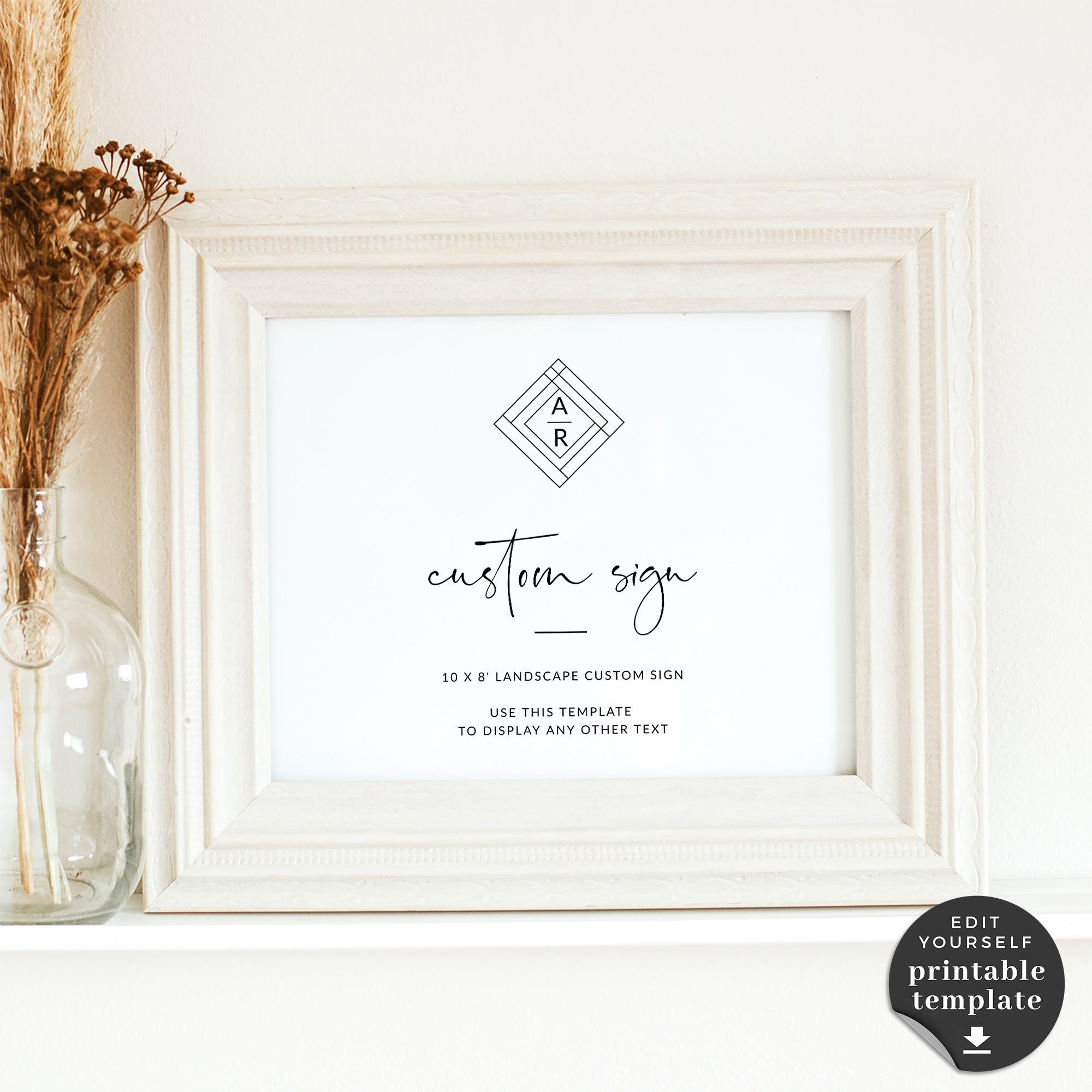 Giulia | Custom Wedding Sign Template Template