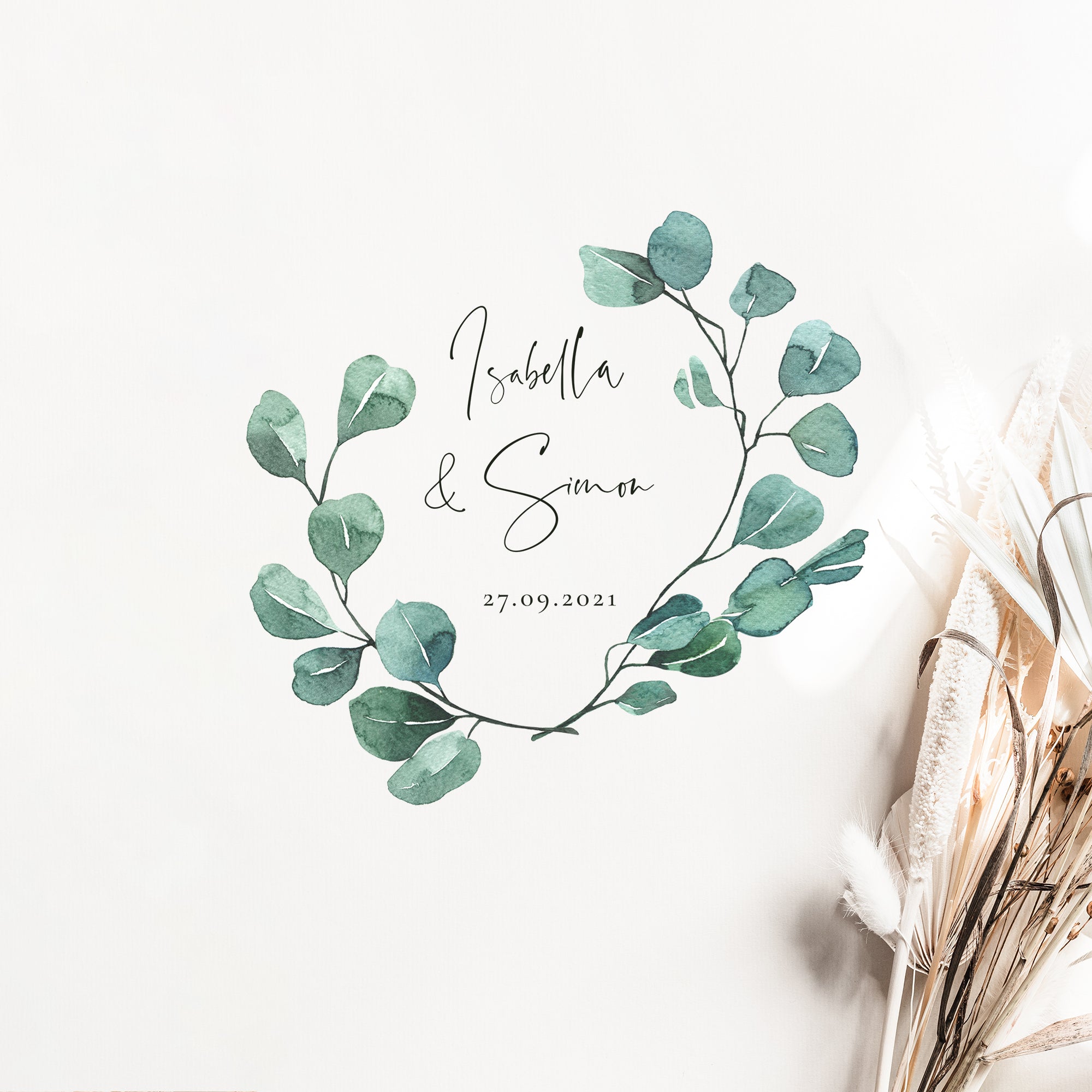 Luisa | Eucalyptus Wedding Logo Template
