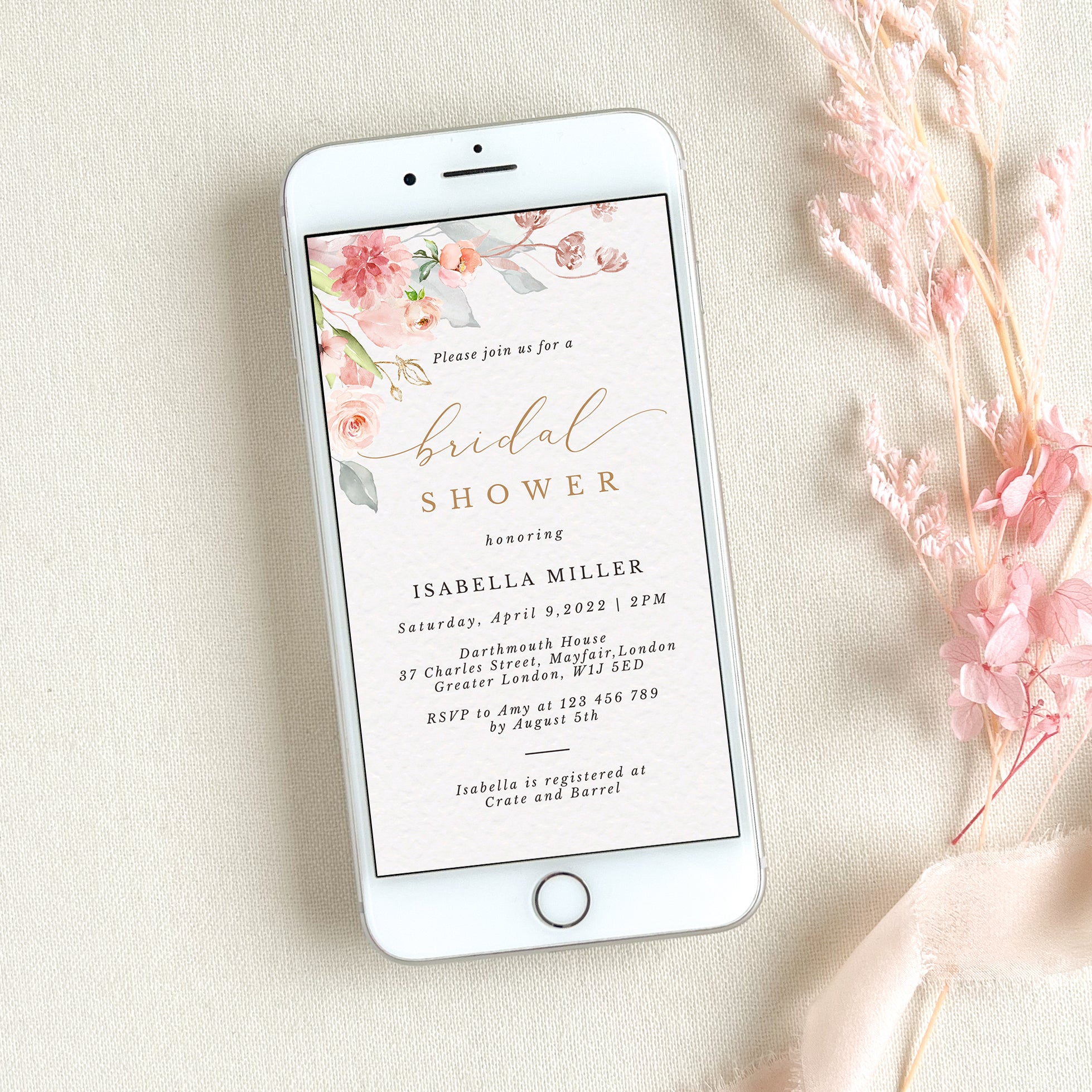 Fiorella | Evite Bridal Shower