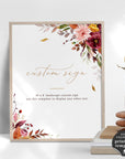 Ambra | Wedding Reception Sign Template