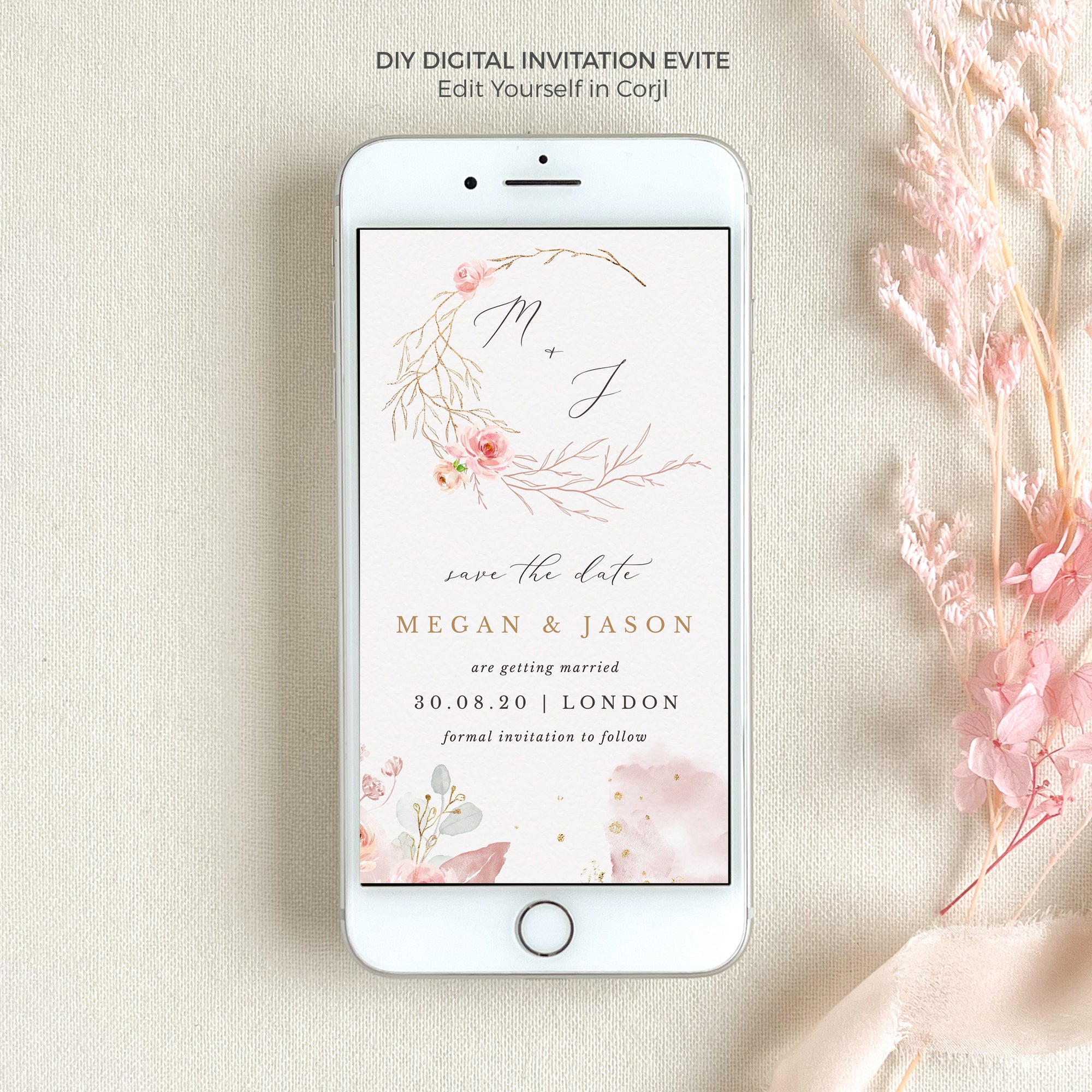 Fiorella | Romantic Electronic Save the Date