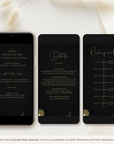 ANITA Wedding Invitation Video Template - Black & Gold