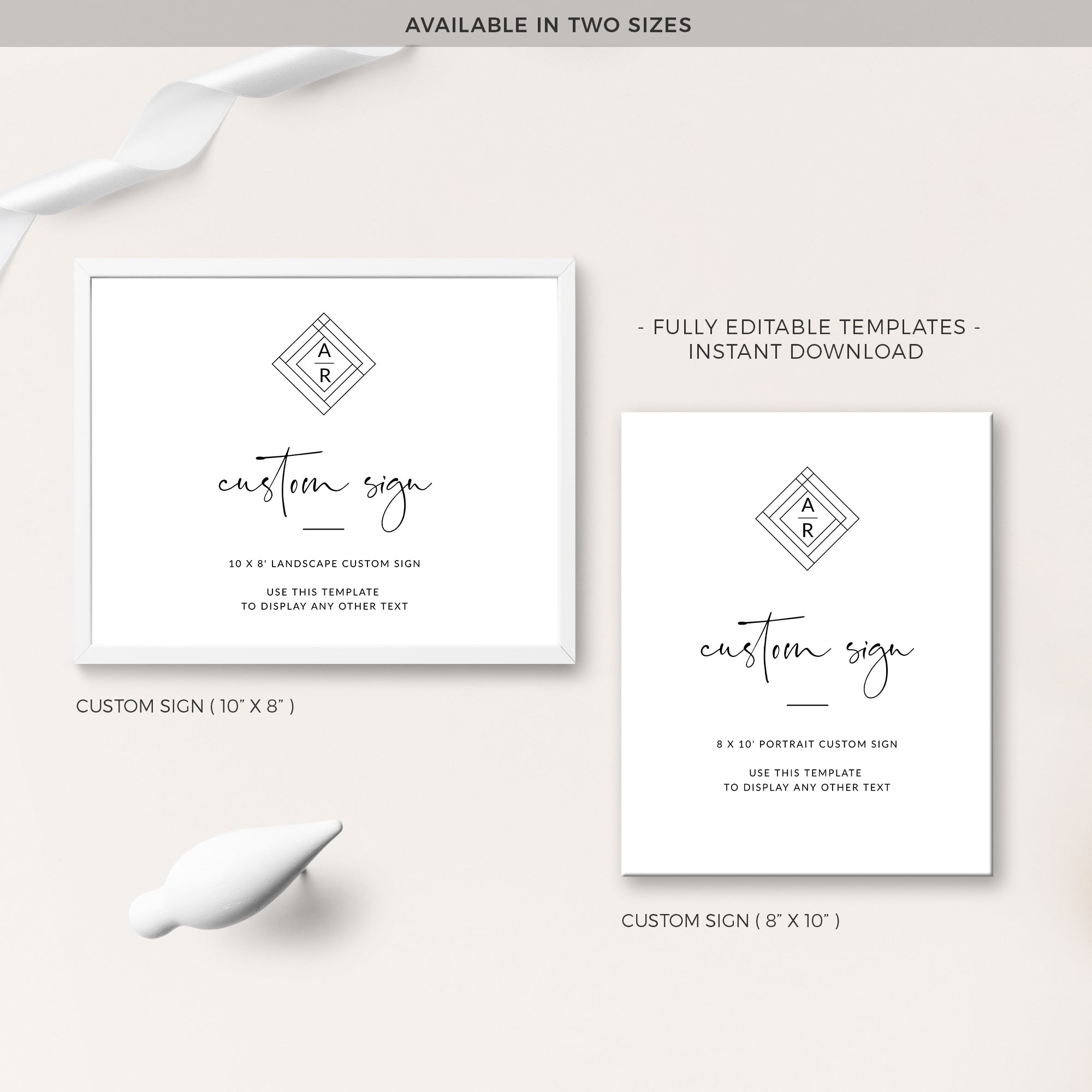 Giulia | Custom Wedding Sign Template Template